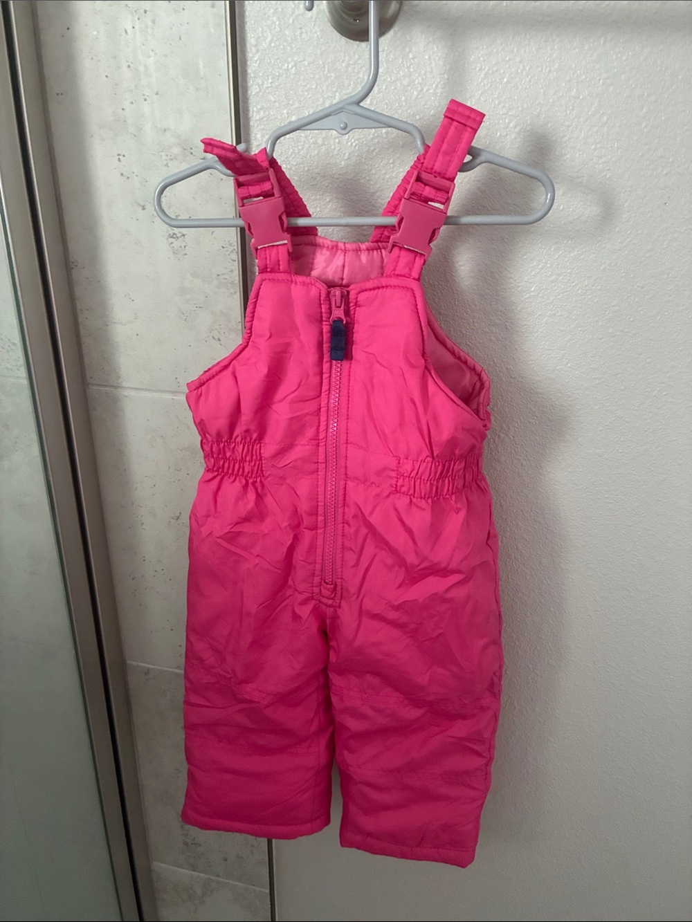 Carter's Hot Pink Insulated Bib Overalls
